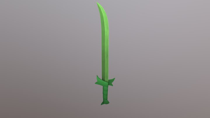 Fins Grass Sword 3D Model