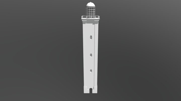 Faro Dell'isola Di Ponza 3D Model