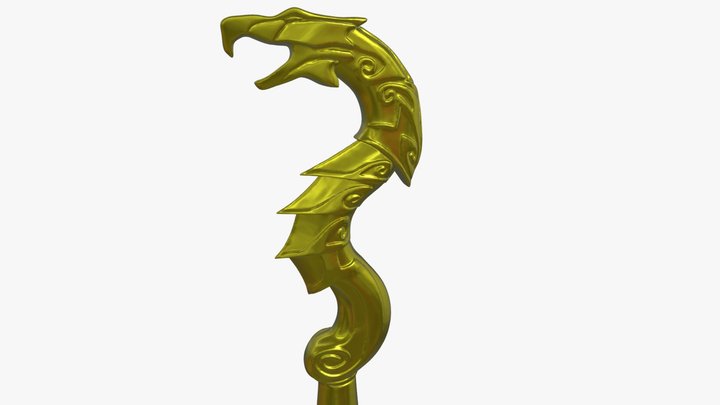 Skyrim Dragon Priest Staff - 3D Printing 3D Model