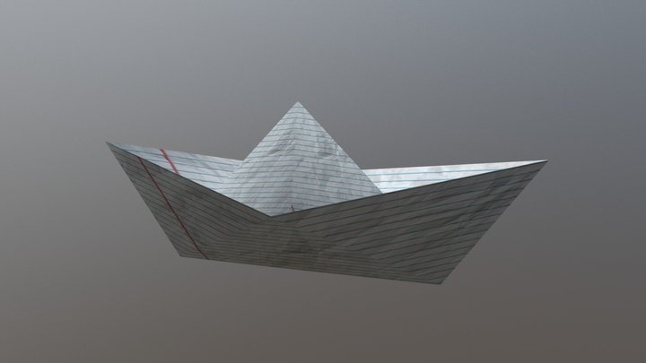 Paper Boat 3D Model