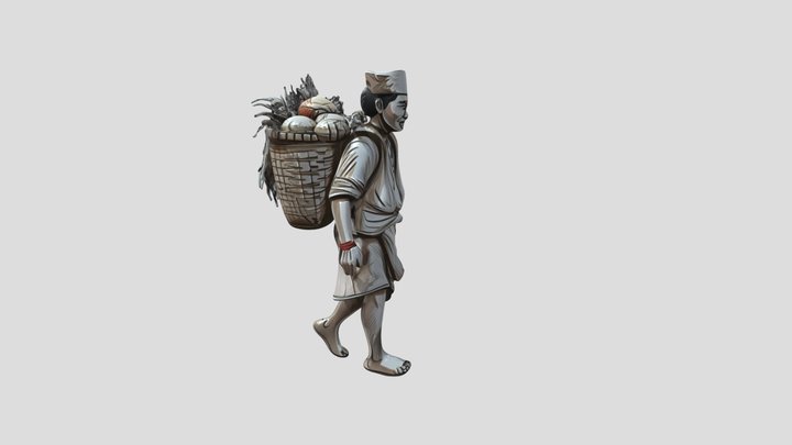 A Farmer Made With AI 3D Model