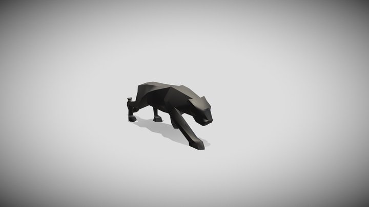 PANTERA NEGRA - Low Poly 3D Model