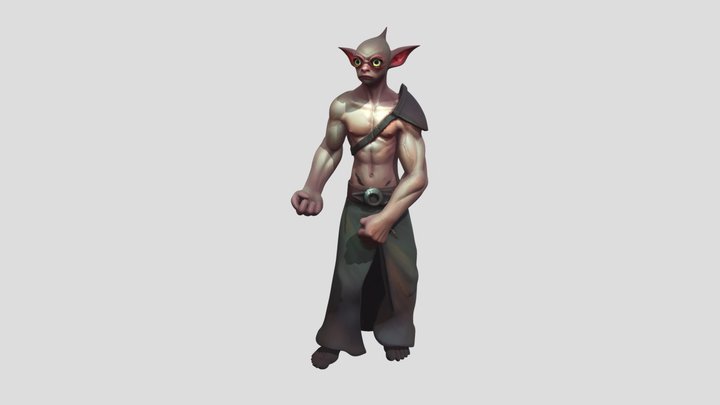 One-Eyed Wanderer 3D Model