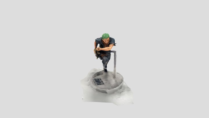 One Piece Zoro figurine 3D Model