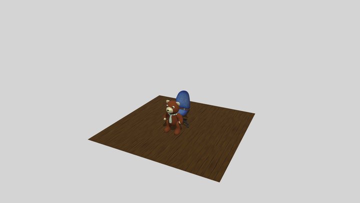 Mister Teddy Bear 3D Model