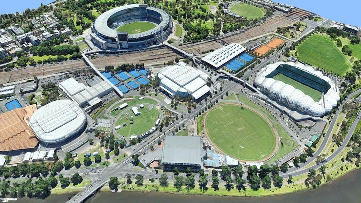 Melbourne Olympic Parks, Stadium Australia 3D Model