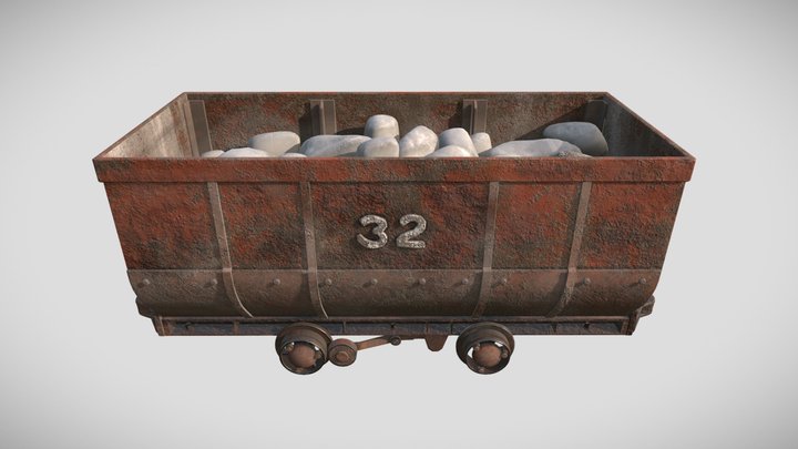 le chariot minier 3D Model