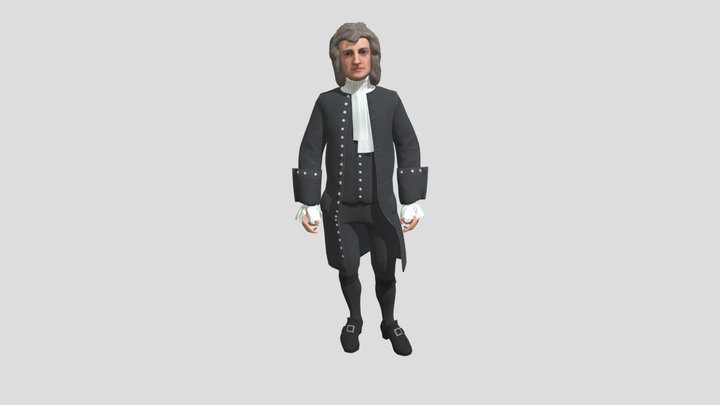 Isaac Newton 3D Model