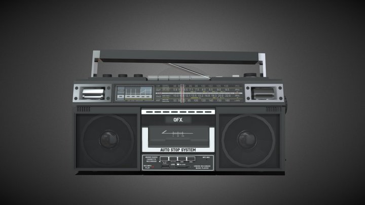 Boombox 3D Model