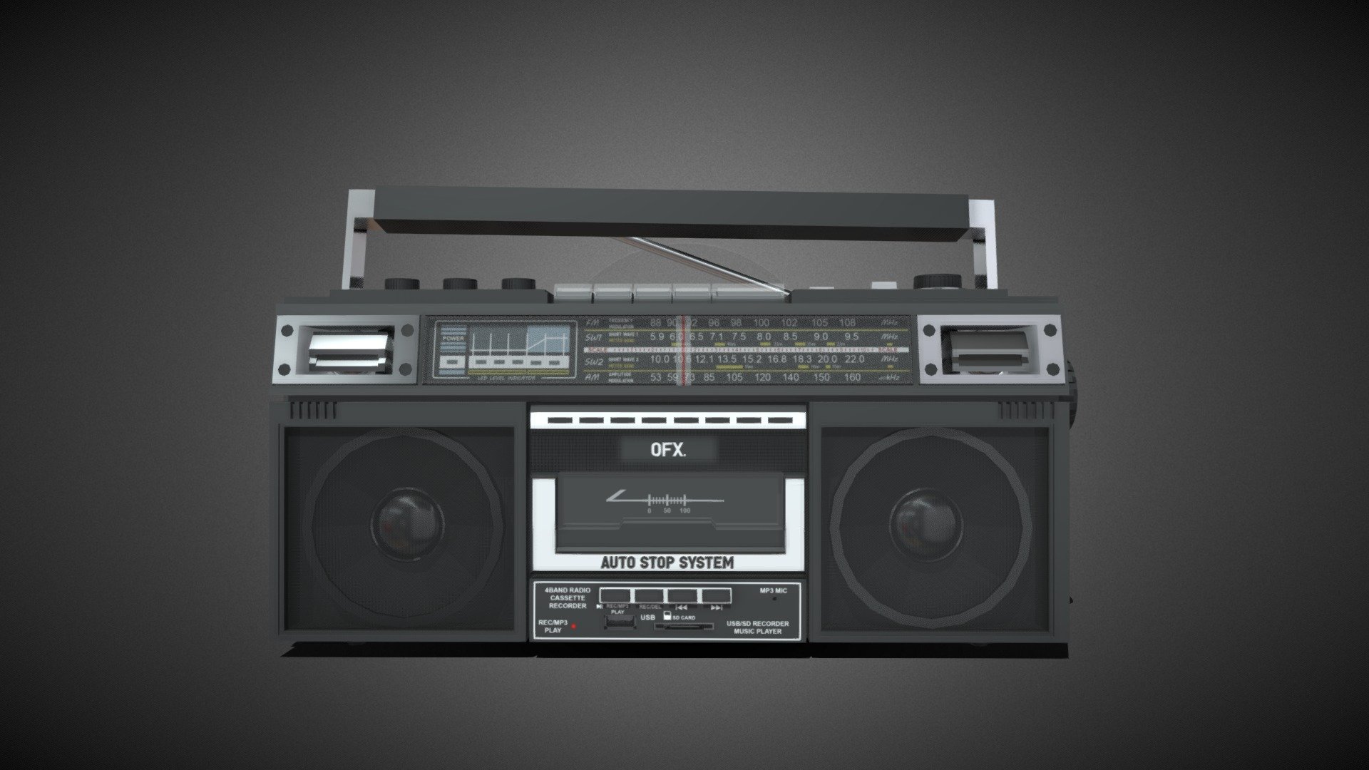 Boombox - 3D model by ngshuting2002 [96a4b95] - Sketchfab