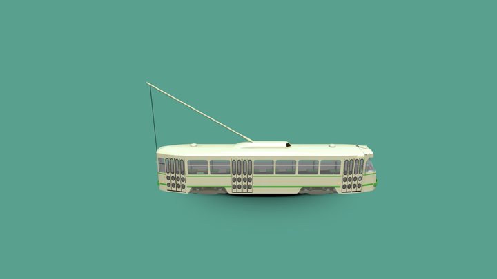 Motrice PCC Simple de Saint-Etienne 3D Model