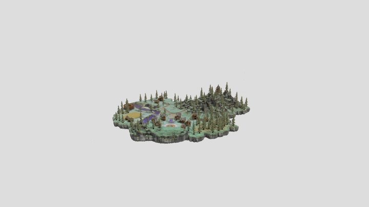 Custom Fantasy Spawn / Lobby 3D Model