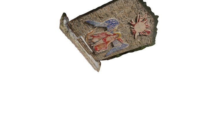 mosaico del Angelo _parco della pace_ Ravenna 3D Model