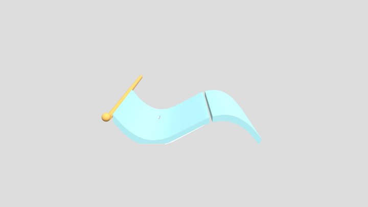 Bandera De Guate - José Mérida 3D Model