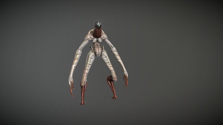 Lanky creature Sculpt Pose 3D Model