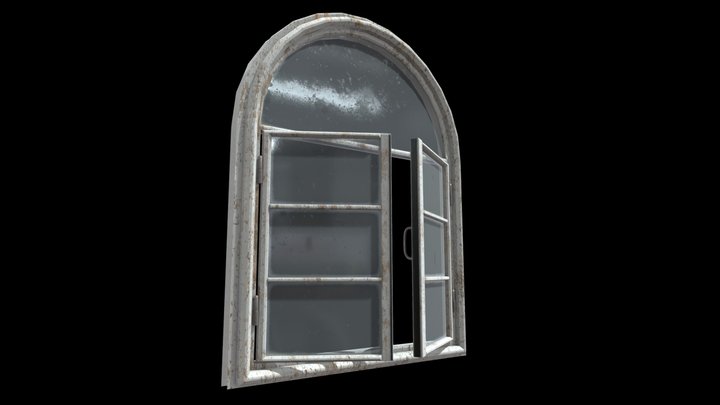 Window with hinges 3D Model