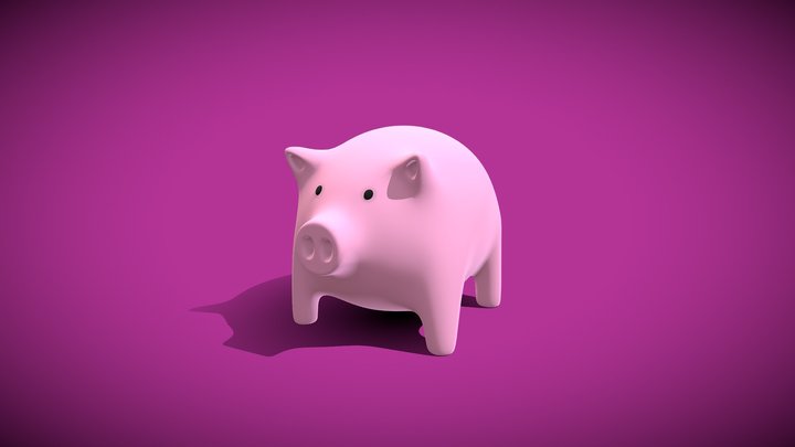 Piggy bank 3D Model