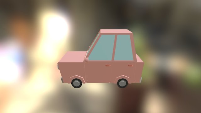 Low Poly Car 3D Model