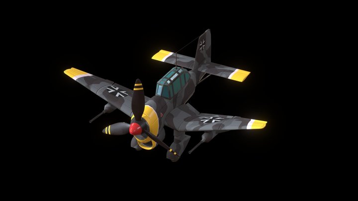 Stuka Stylized 3D Model