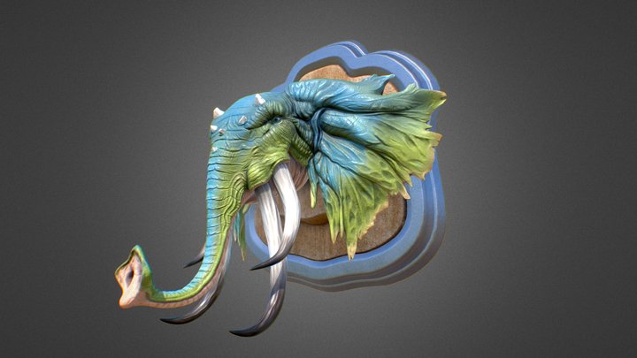 Elephant creature 3D Model