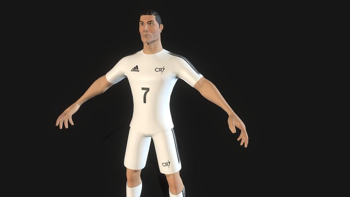 Cristiano Ronaldo Stylized Character 3D Model