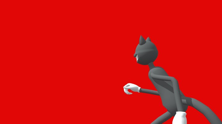 Flying Kick 3D Model