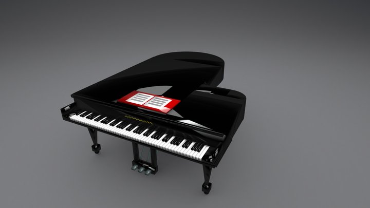 Grand Piano 3D Model