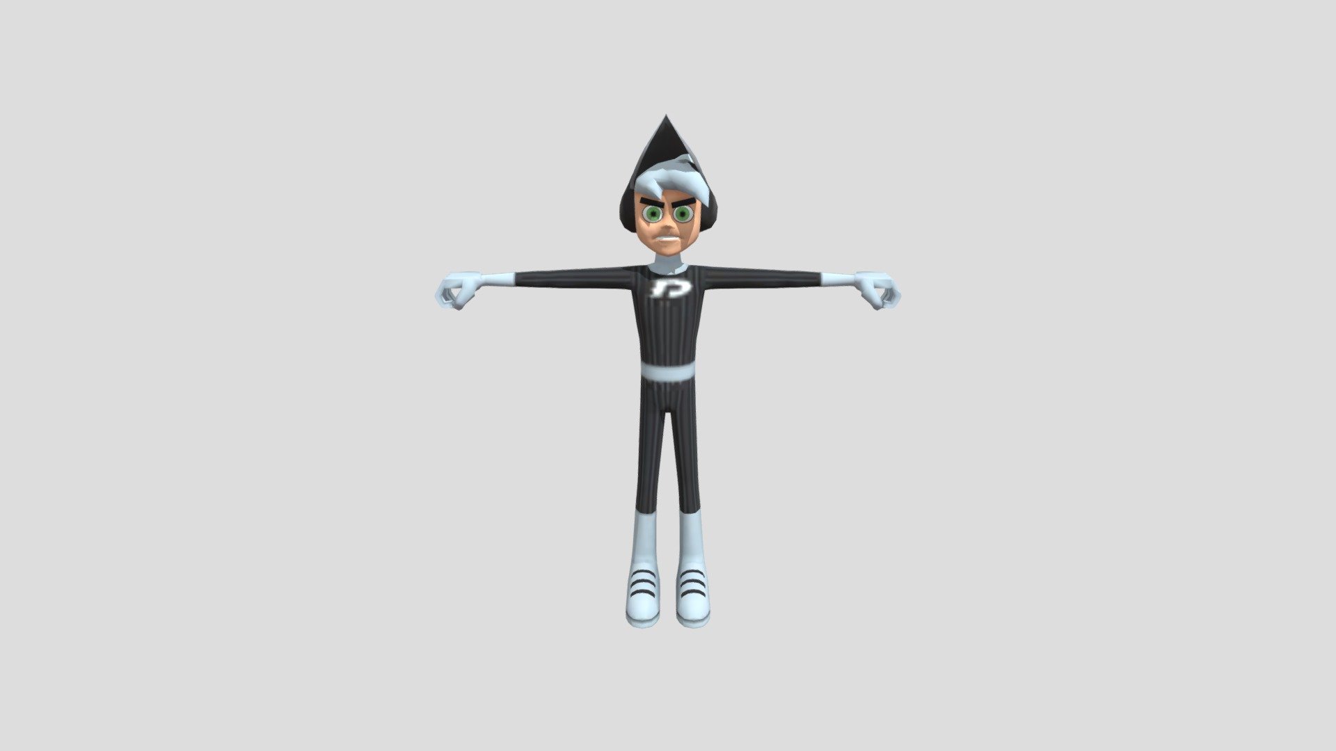 Wii Nicktoons MLB Danny Phantom Download Free 3D model by Danny