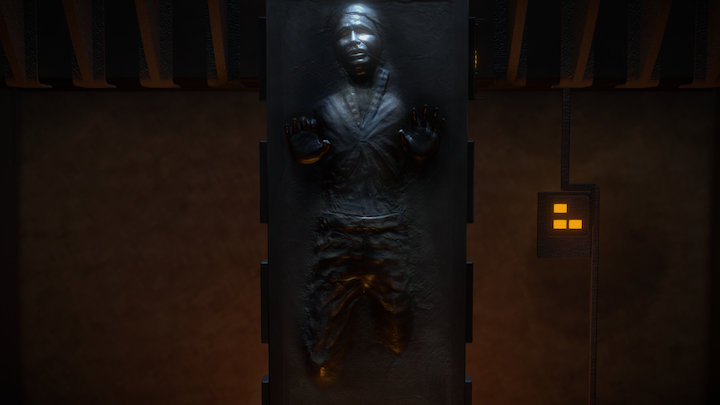 Han Solo - Frozen in Carbonite 3D Model