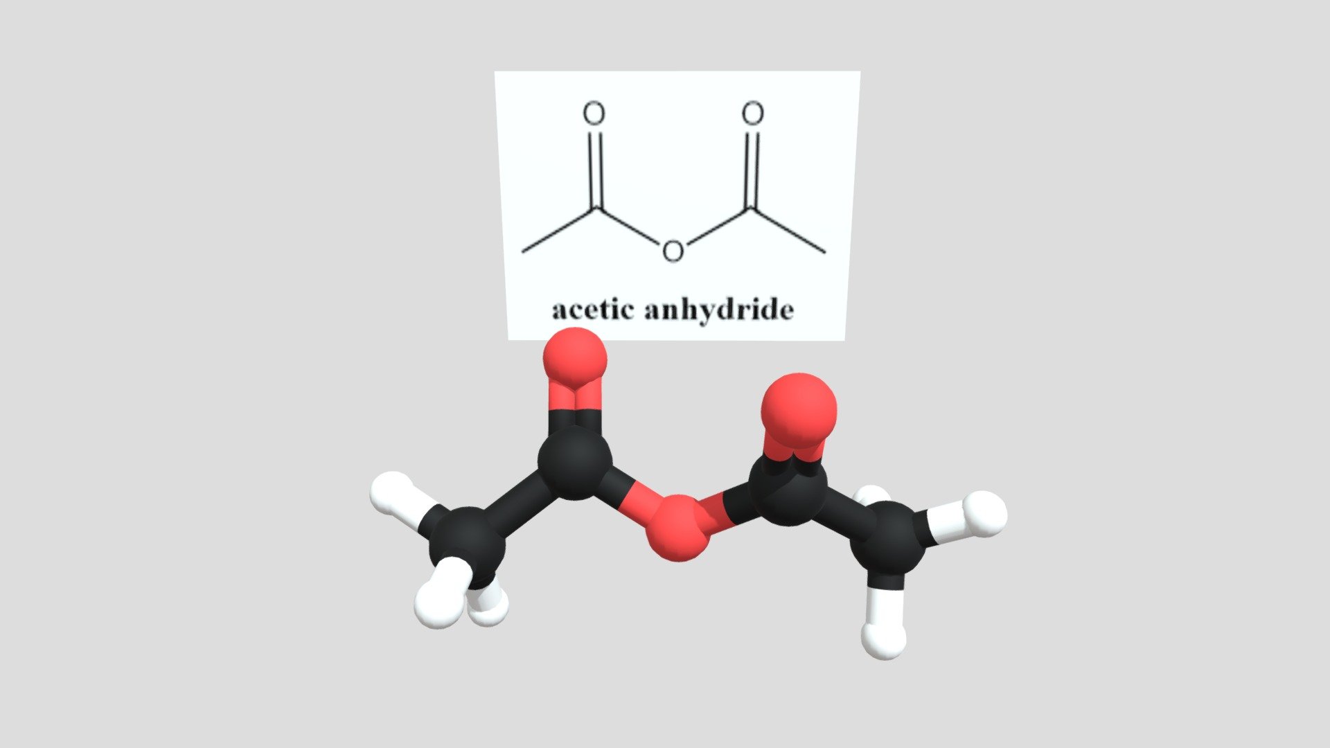 Acetic anhydride — Sketchfab embed 3D viewer