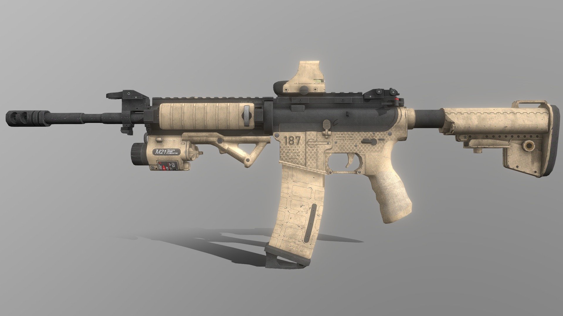 M4 - 3D model by The WarVet (@TheWarVet) [96ae2ca] - Sketchfab