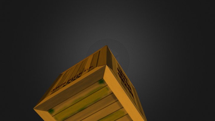 Crate 3D Model