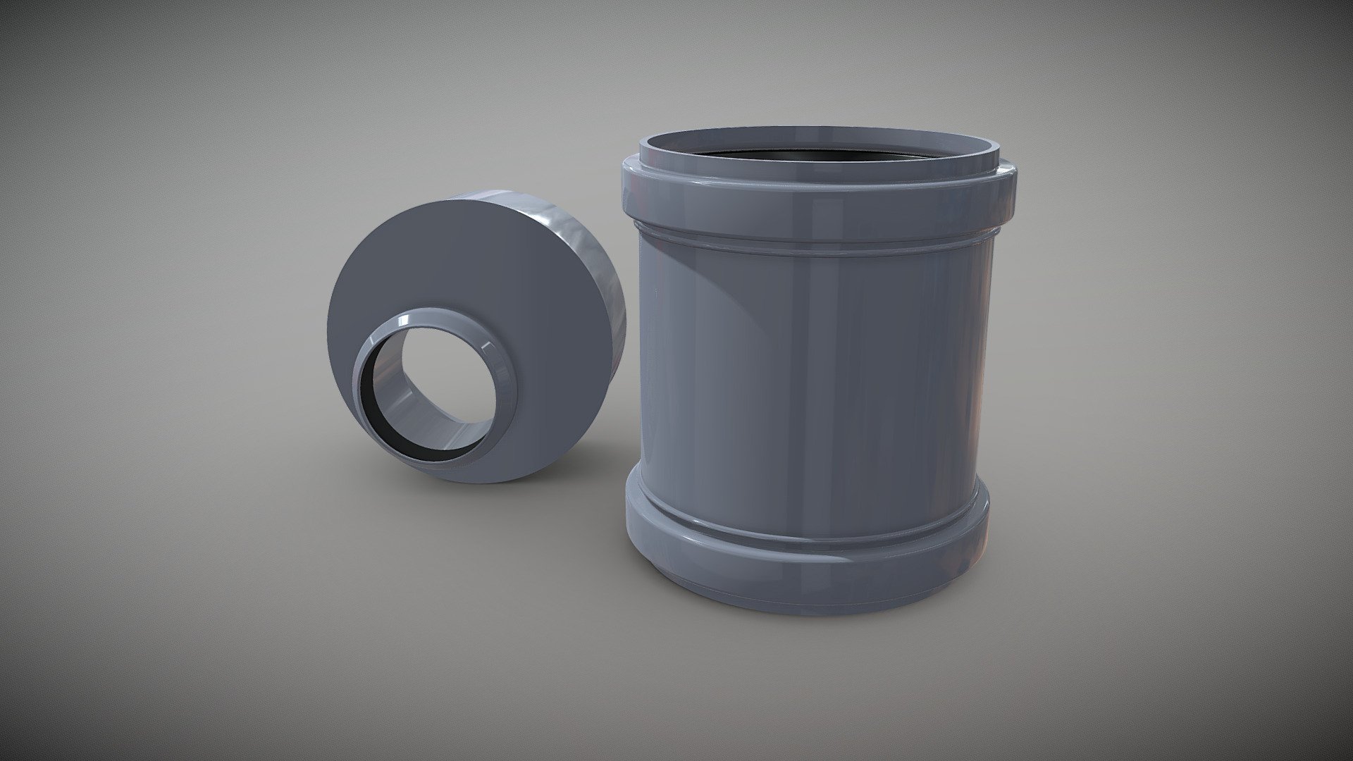 PVC reduction connection for sewer system