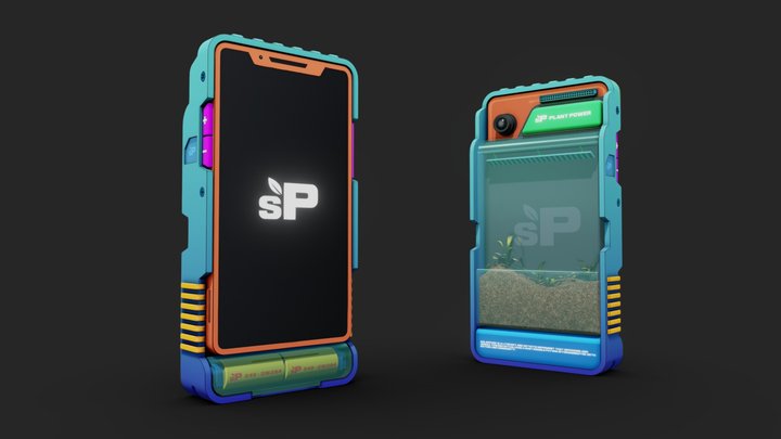 Solarpunk Mobile Phone - Plant Powered