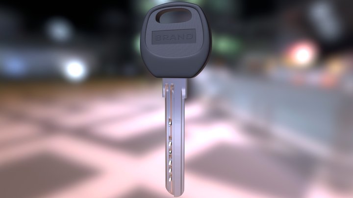 Realistic key model 3D Model
