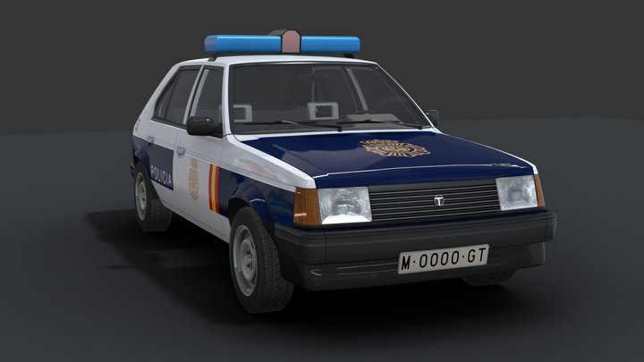 Talbot Horizon Policia Nacional 1987 3D Model