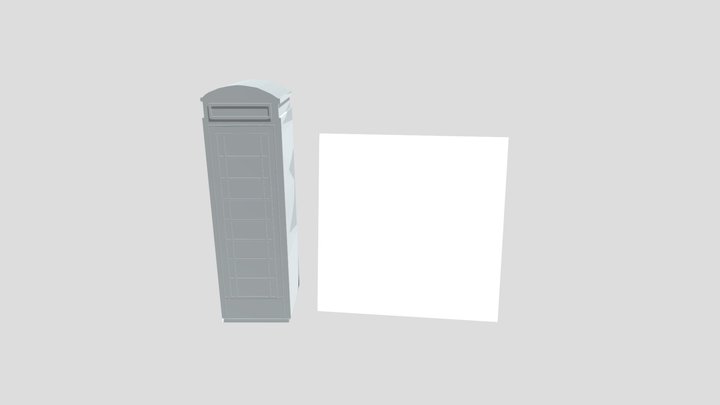 电话亭 3D Model