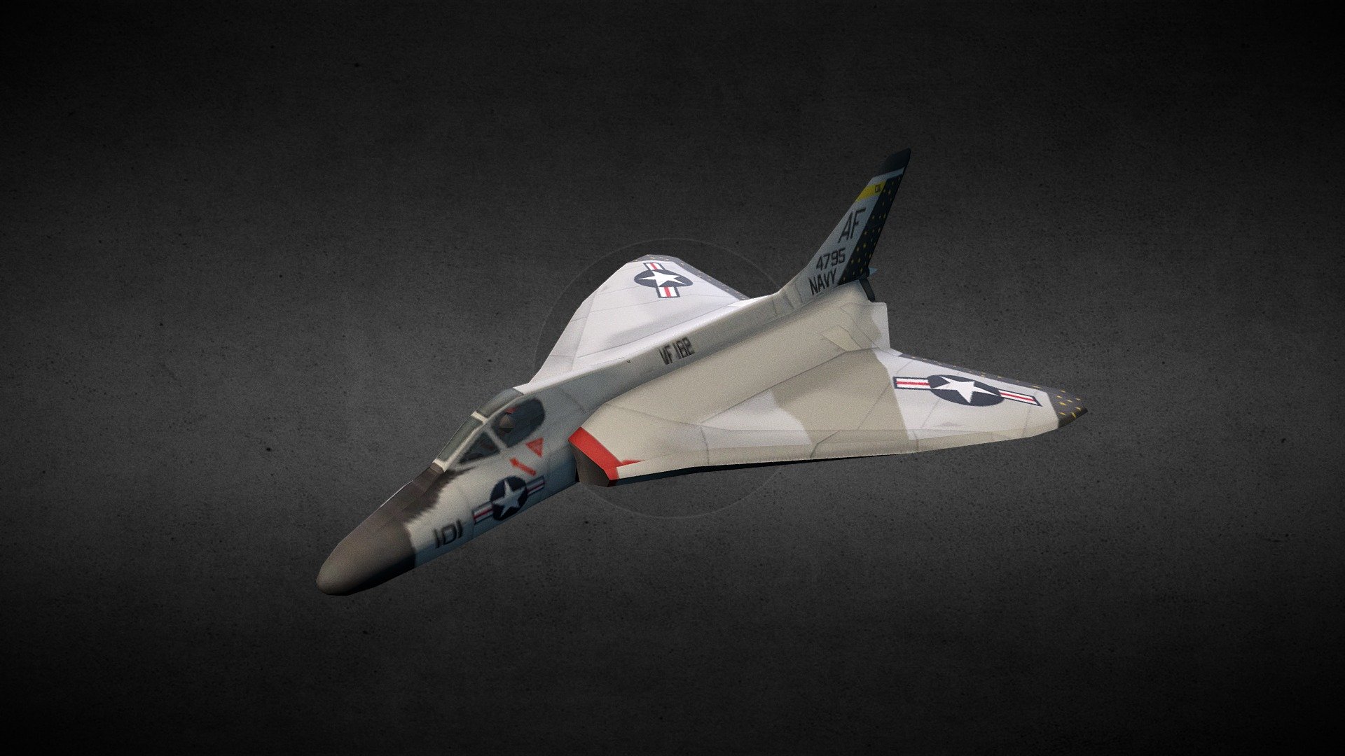 Douglas F4D-1 Skyray - 3D model by SquireJames [96b47e1] - Sketchfab