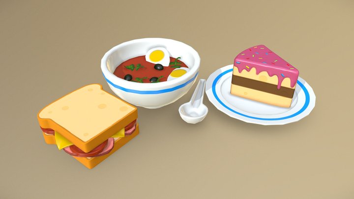 Food Study 3D Model
