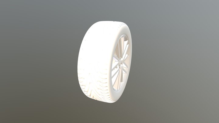 Wheel Car 3D Model