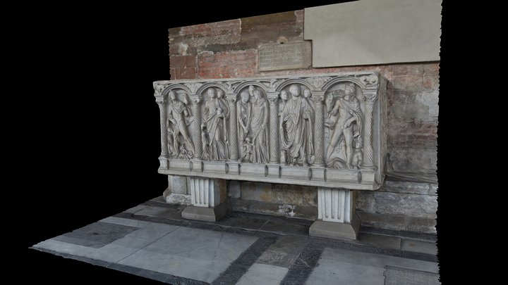 Italie, Pise, Composanto,Sarcophage 3D Model