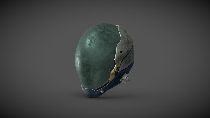 Cyberpunk Helmet 3D Model