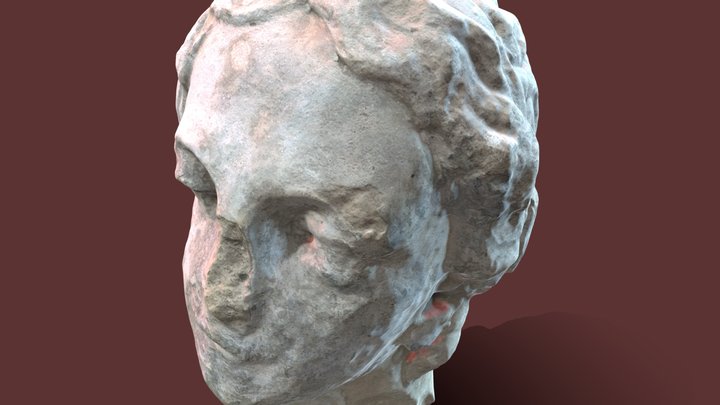 Голова скульптуры "Воспитание" 3D Model