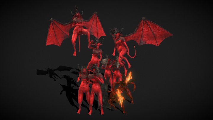 Ash Imps 3D Model