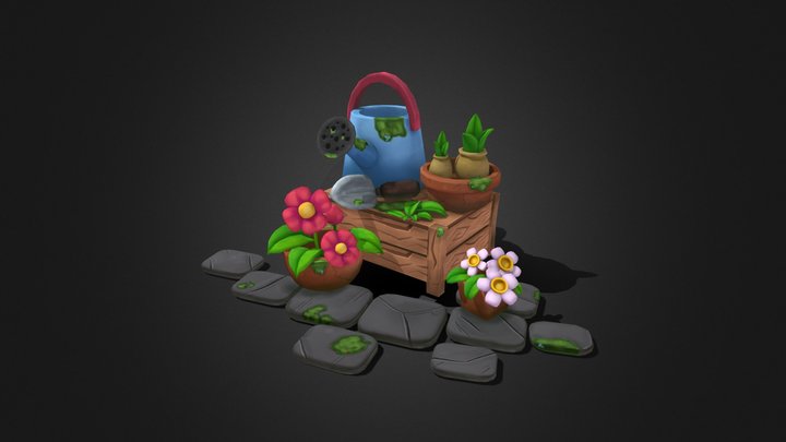Low Poly 3D Diorama 3D Model