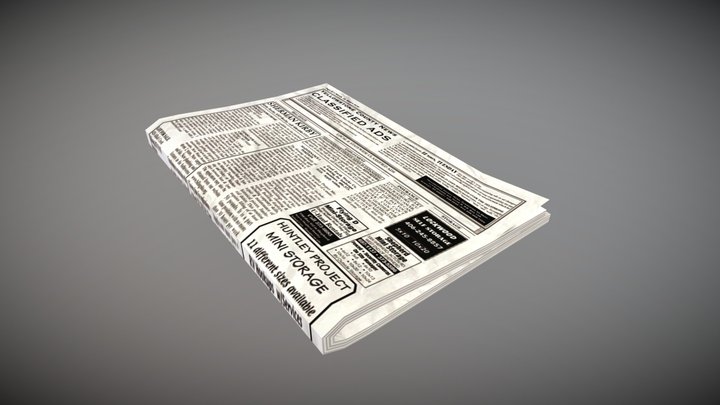 Newspaper 3D Model