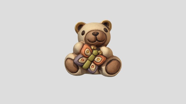 Little Ceramic Bear from Thun 3D Model