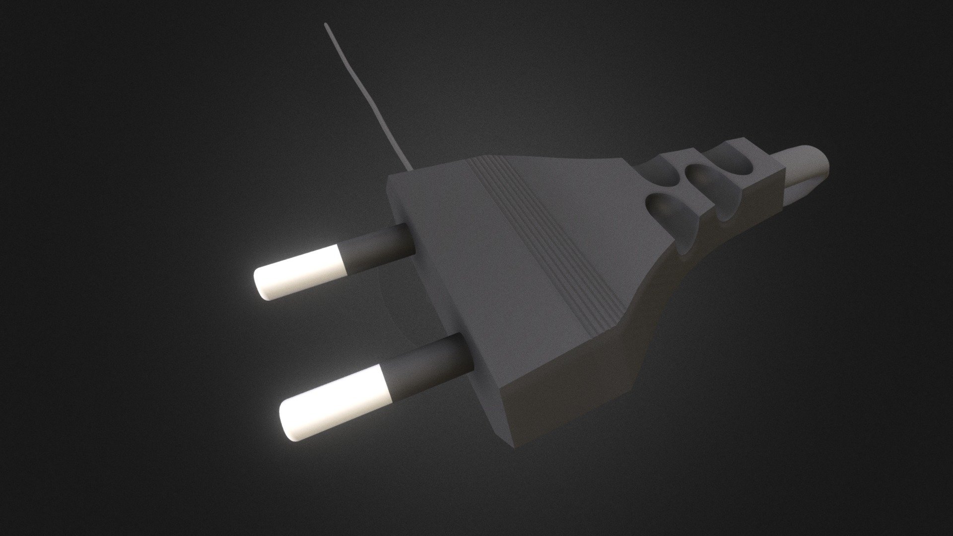 Plug with wire - Download Free 3D model by BrightMoon (@bright_moon ...