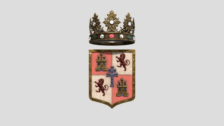 Escudo del Bando Cristiano de Caravaca | HD 3D Model