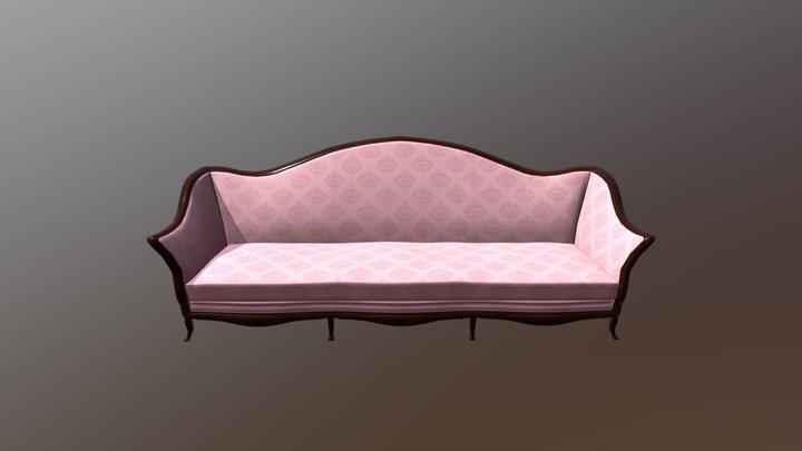 victorian couch 3D Model